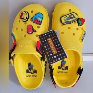 CROCS Yellow Pac-Man Mules